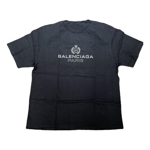 Pre-owned Balenciaga T-shirt In Black