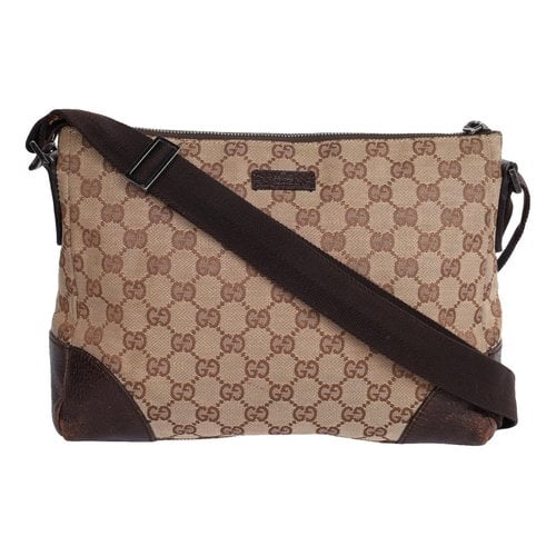 Pre-owned Gucci Sylvie Leather Crossbody Bag In Brown