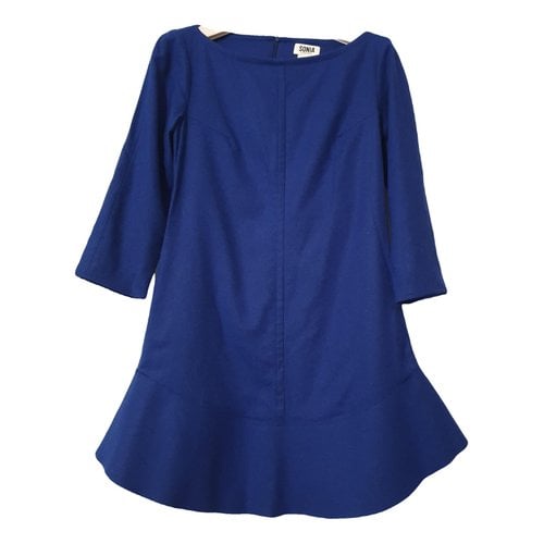 Pre-owned Sonia By Sonia Rykiel Wool Mid-length Dress In Blue
