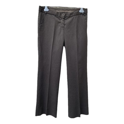 Pre-owned Max & Co Straight Pants In Brown