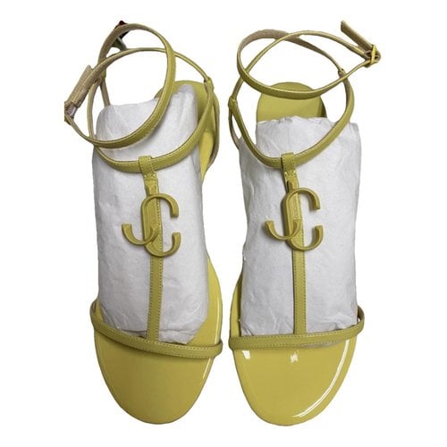 Pre-owned Jimmy Choo Leather Sandal In Yellow