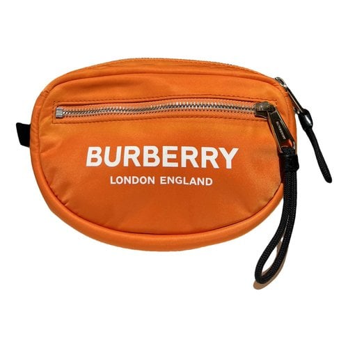 Pre-owned Burberry Handbag In Orange