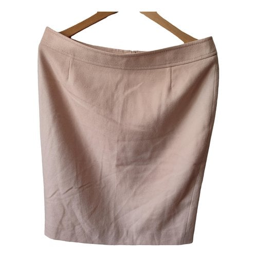 Pre-owned Valentino Wool Mid-length Skirt In Pink