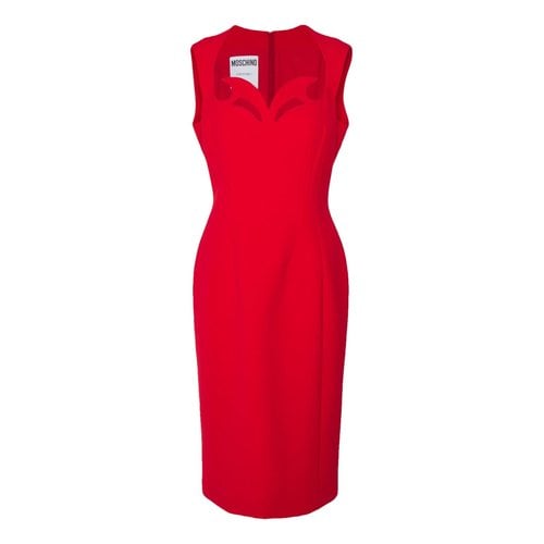 Pre-owned Moschino Dress In Red