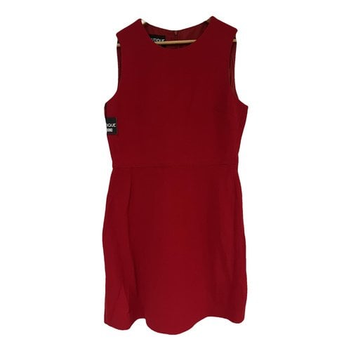 Pre-owned Moschino Wool Mid-length Dress In Red