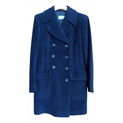 Pre-owned Agnona Wool Coat In Blue