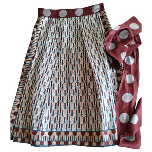 Pre-owned Alysi Silk Mid-length Skirt In Multicolour
