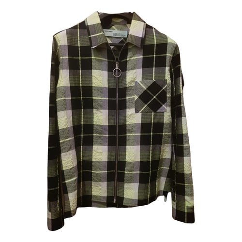 Pre-owned Off-white Linen Shirt In Green