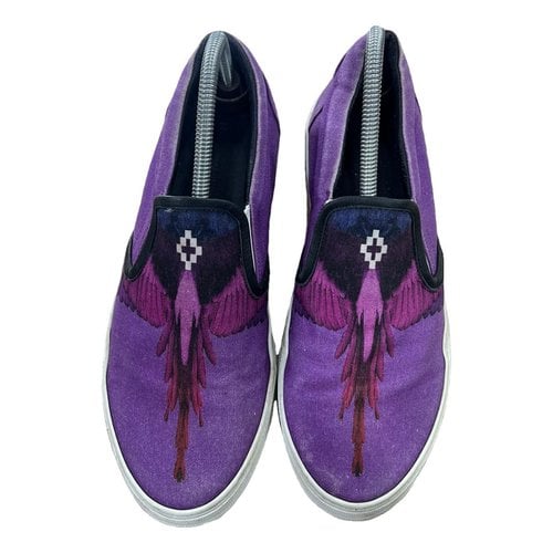Pre-owned Marcelo Burlon County Of Milan Cloth Trainers In Purple