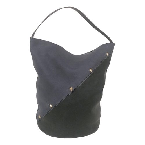 Pre-owned Mercules Leather Handbag In Navy