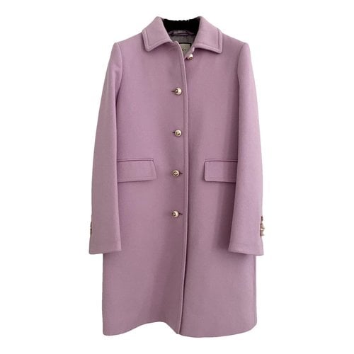 Pre-owned Gucci Wool Coat In Pink