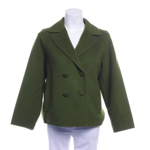 Pre-owned Max Mara Wool Jacket In Green