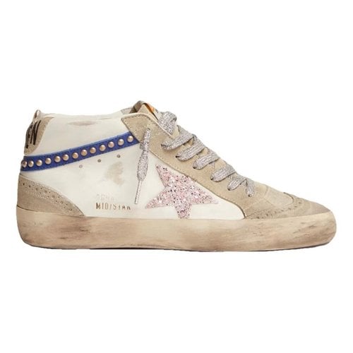 Pre-owned Golden Goose Mid Star Leather Trainers In Other