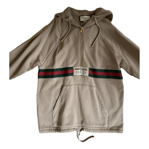 Pre-owned Gucci Sweatshirt In Beige