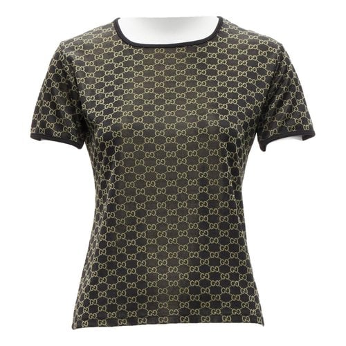 Pre-owned Gucci T-shirt In Gold
