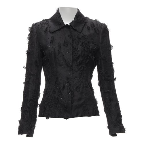 Pre-owned Dolce & Gabbana Silk Blouse In Black