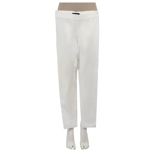 Pre-owned The Row Trousers In White