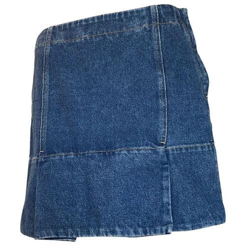 Pre-owned Balenciaga Mini Skirt In Blue