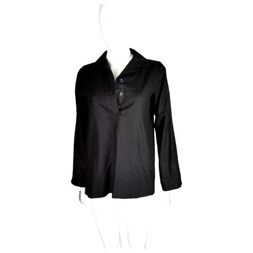 Pre-owned Saint Laurent Wool Blouse In Black