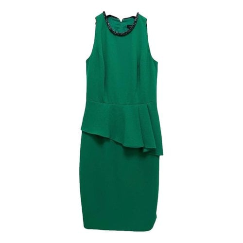 Pre-owned Carmen Marc Valvo Mid-length Dress In Green