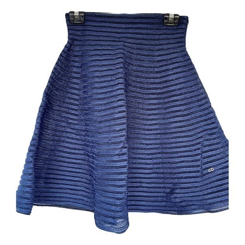 Pre-owned Dior Mid-length Skirt In Blue