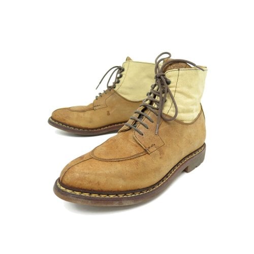 Pre-owned Heschung Leather Boots In Camel