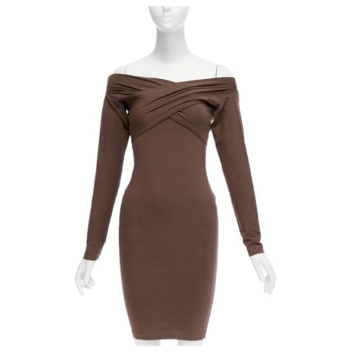 Pre-owned Romeo Gigli Mid-length Dress In Brown