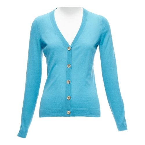 Pre-owned Gucci Cashmere Cardigan In Blue
