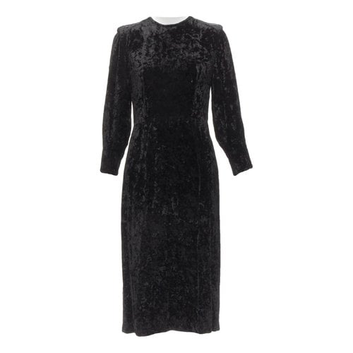 Pre-owned Toga Mid-length Dress In Black