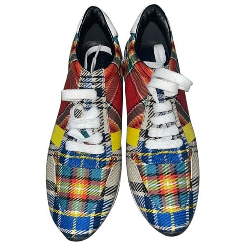 Pre-owned Burberry Cloth Trainers In Multicolour