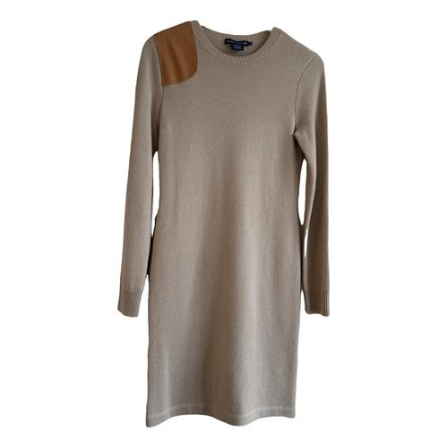 Pre-owned Ralph Lauren Cashmere Mini Dress In Brown