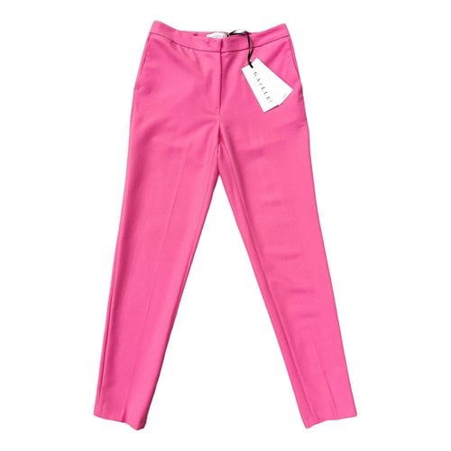Pre-owned Gaelle Paris Trousers In Pink