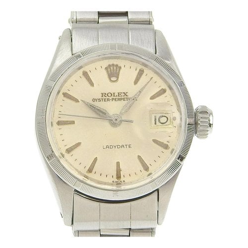 Pre-owned Rolex Oyster Perpetual Watch In Silver