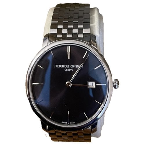 Pre-owned Frederique Constant Slimline Watch In Grey