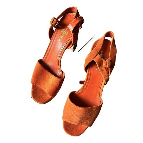 Pre-owned Carshoe Sandal In Orange