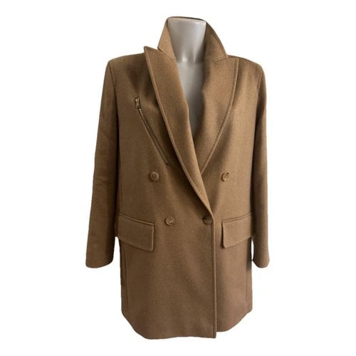 Pre-owned Max Mara Atelier Cashmere Suit Jacket In Camel