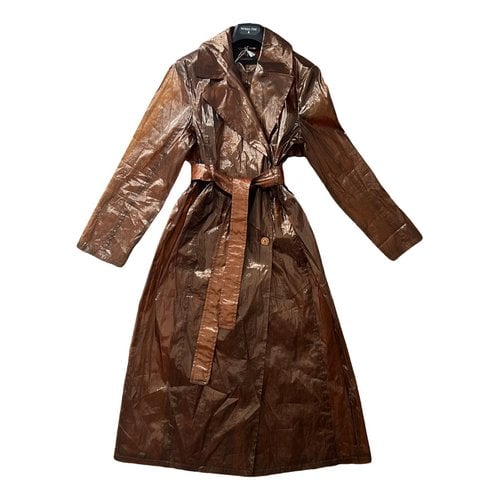 Pre-owned Patrizia Pepe Trench Coat In Brown