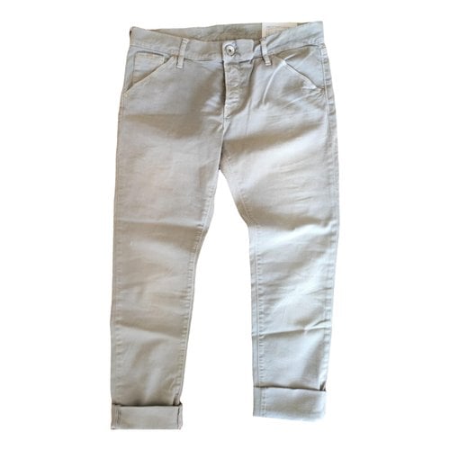 Pre-owned Gas Slim Jeans In Grey