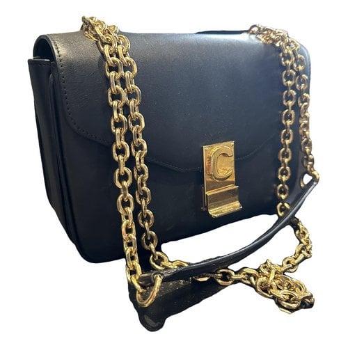 Pre-owned Celine C Bag Leather Crossbody Bag In Black