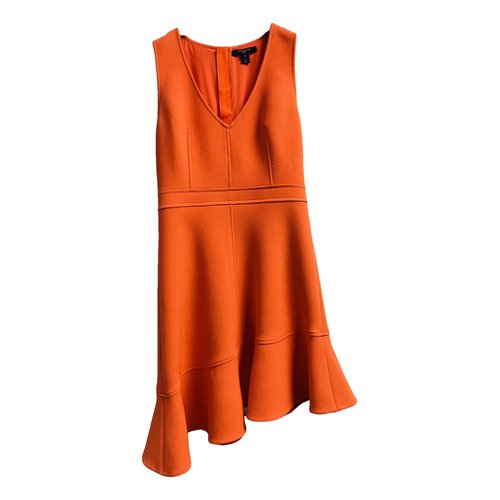 Pre-owned Louis Vuitton Wool Mid-length Dress In Orange