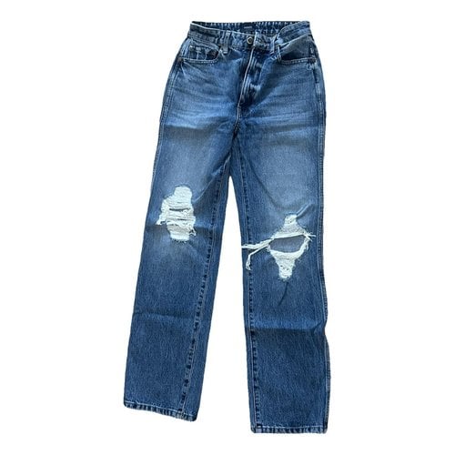 Pre-owned Khaite Boyfriend Jeans In Blue