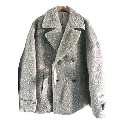 Pre-owned Dolce & Gabbana Wool Peacoat In Grey