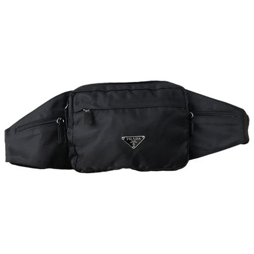 Pre-owned Prada Tessuto Crossbody Bag In Black