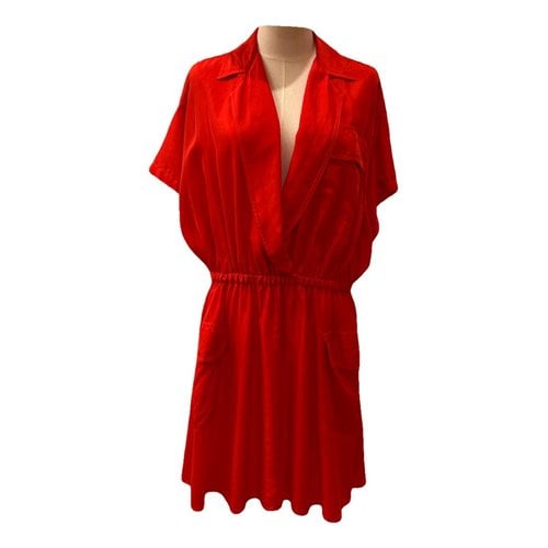 Pre-owned Forte Forte Silk Mini Dress In Red