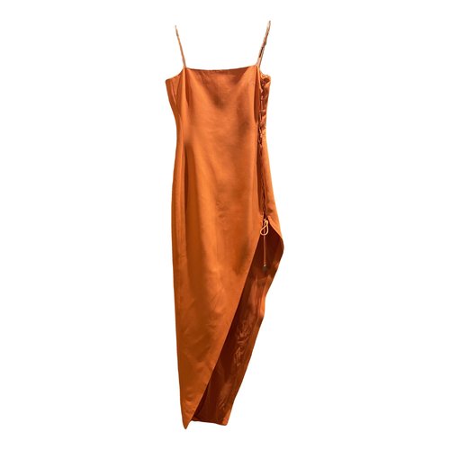 Pre-owned David Koma Mid-length Dress In Orange