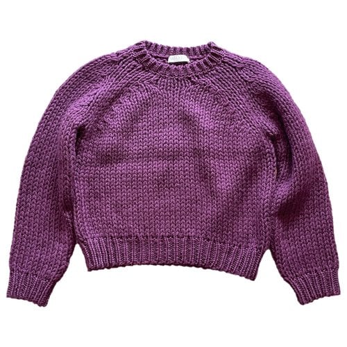 Pre-owned Valentino Wool Jumper In Purple