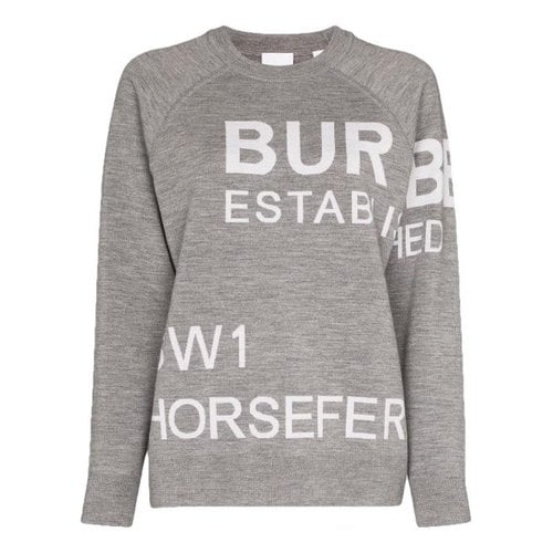 Pre-owned Burberry Wool Shirt In Grey