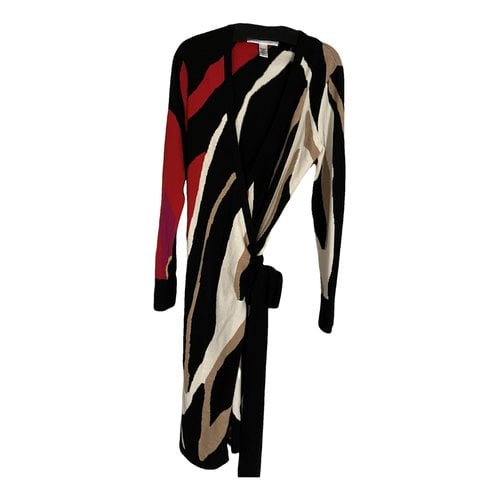 Pre-owned Diane Von Furstenberg Wool Mid-length Dress In Multicolour