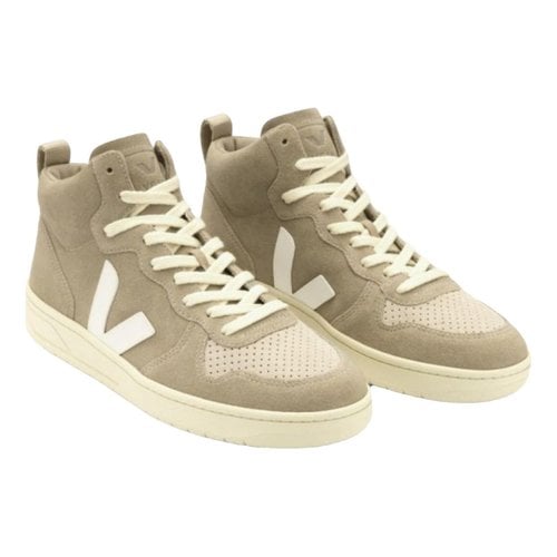 Pre-owned Veja High Trainers In Beige