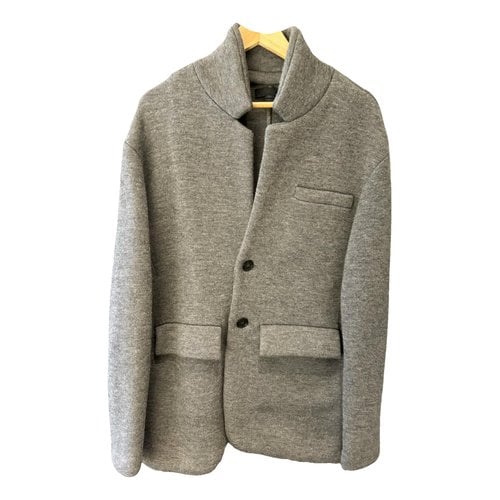 Pre-owned Burberry Cashmere Jacket In Grey